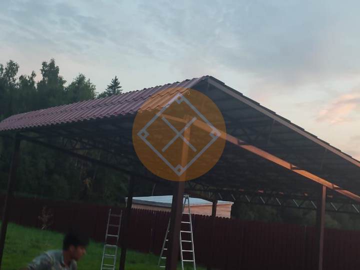 навес для дачи