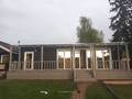 навес для дачи с крышей из поликарбоната