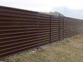 забор ворота и калитка из горизонтального профнастила